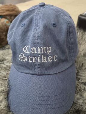 Camp Striker Embroidered Baseball Cap - Blue